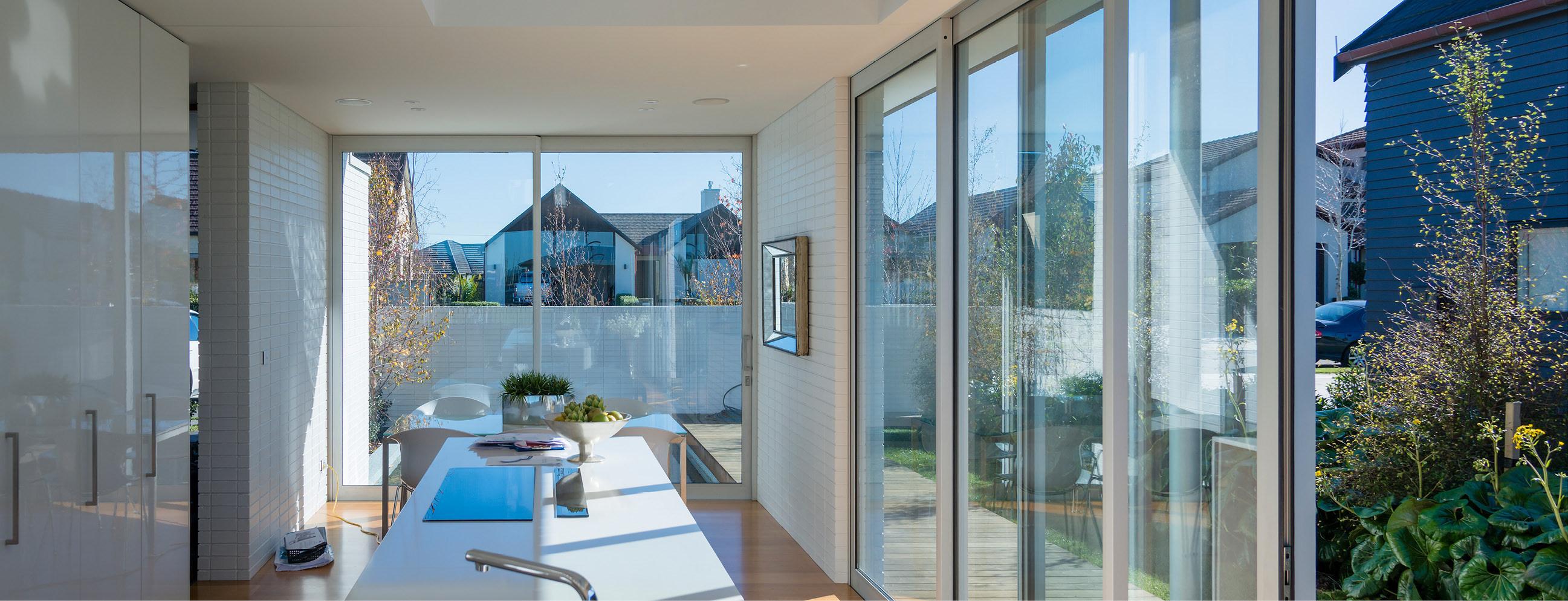 Aluminium retrofit double glazing in modern home