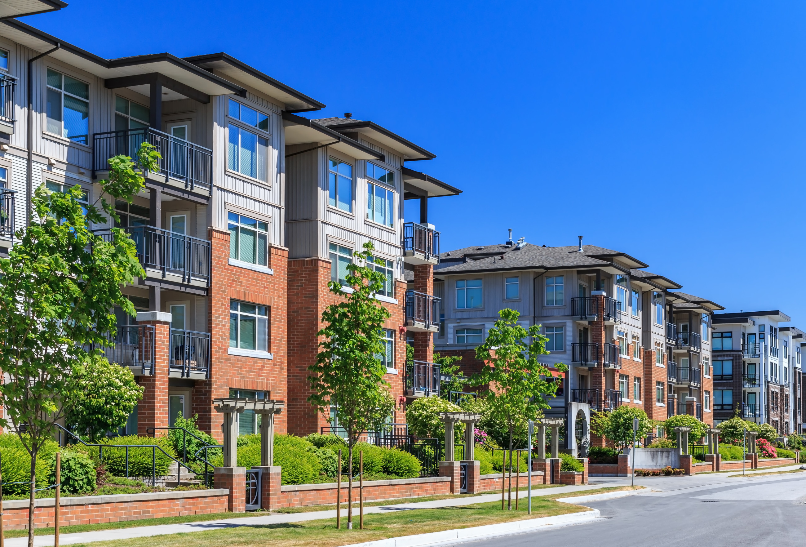 Apartment buildings fitted with Retrofit Double Glazed windows