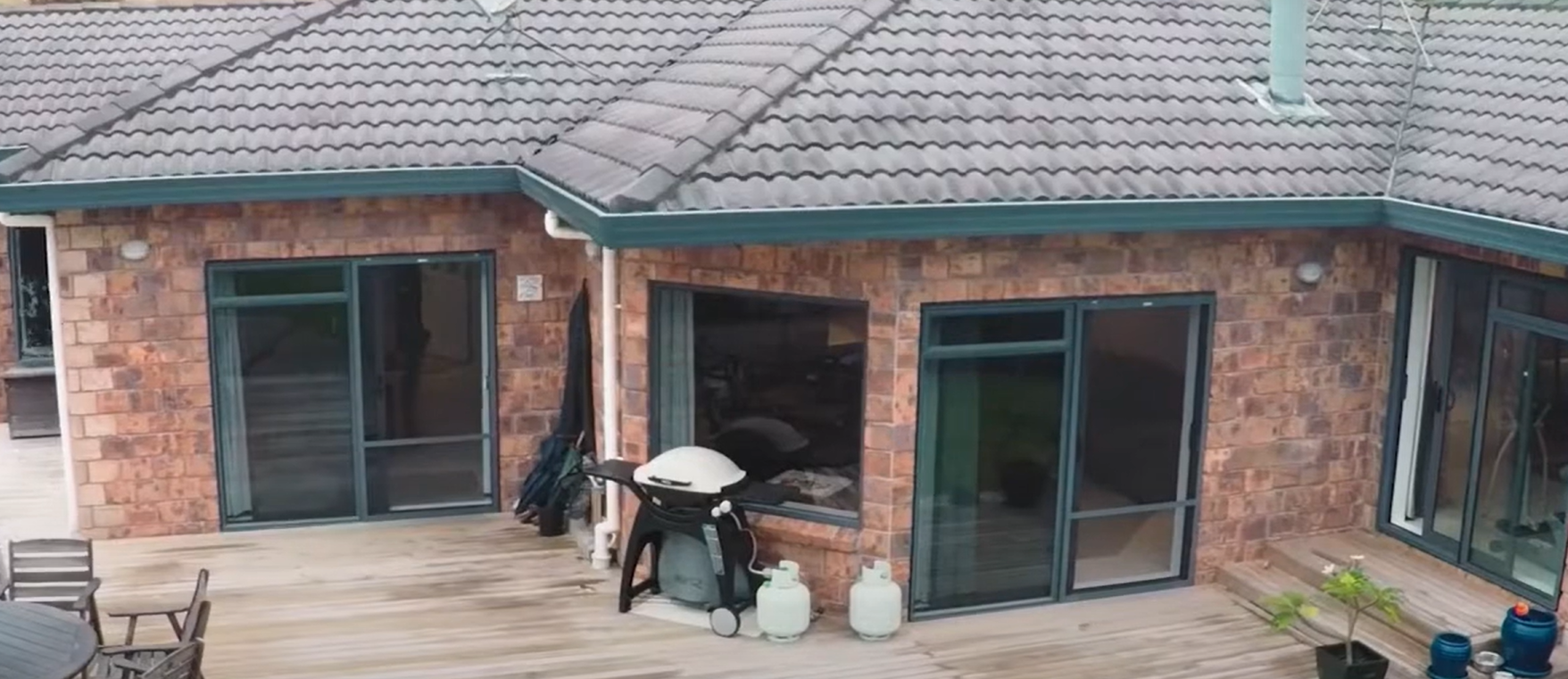 Example of double glazed windows and doors in a home