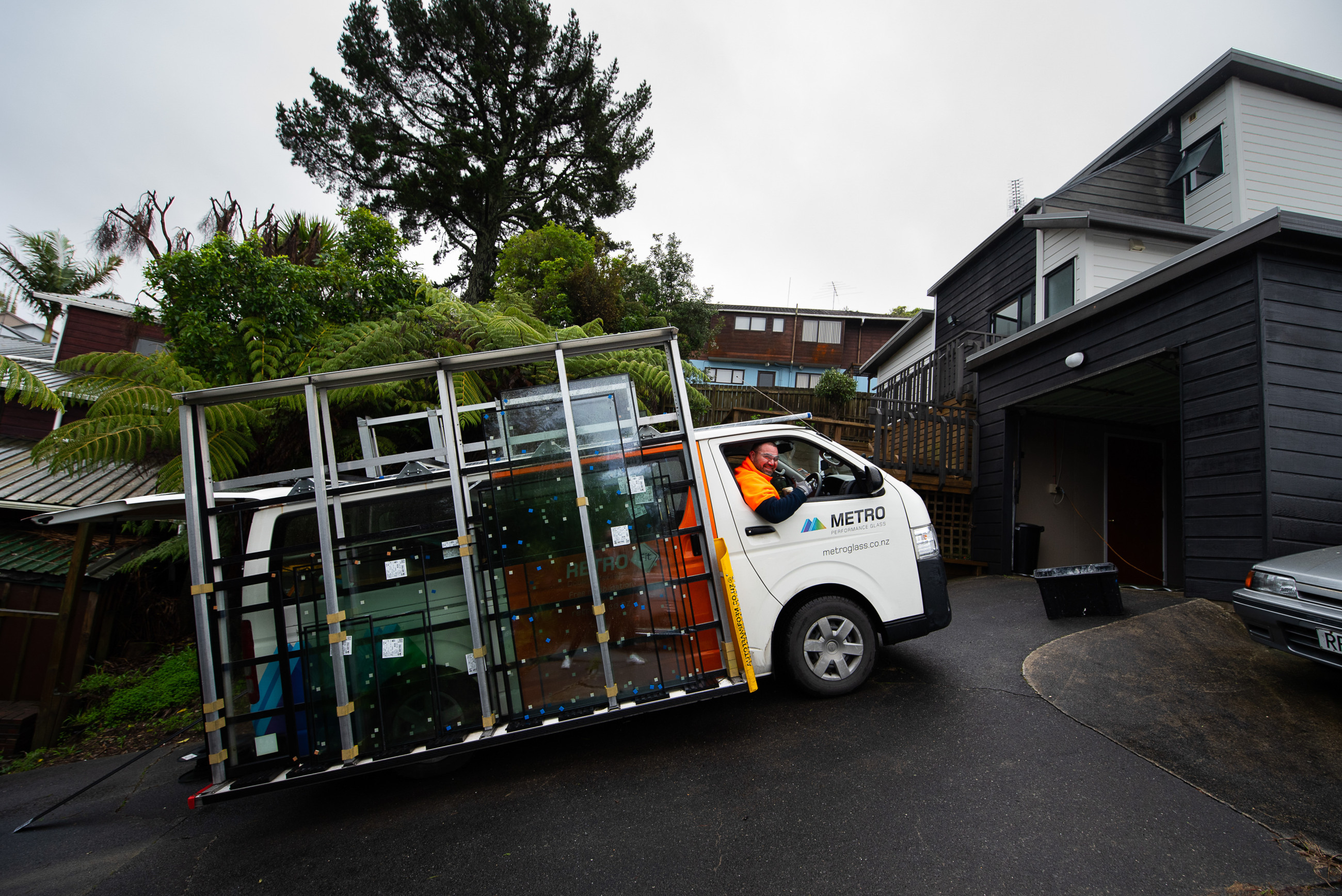 Retrofit Double glazing van delivering IGUs